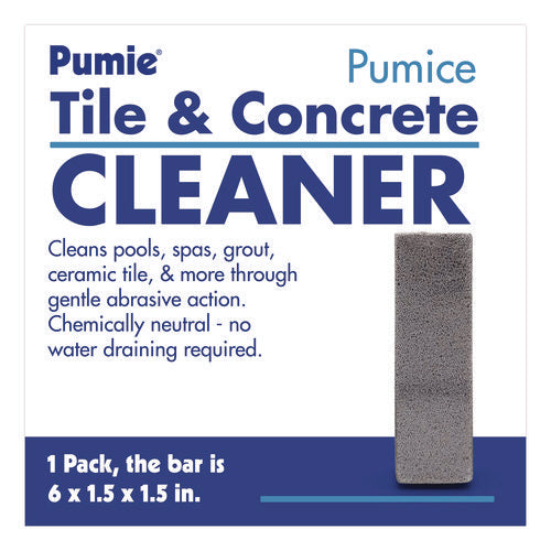 Image of Pumie® Tile and Concrete Cleaner, 6 x 1.5, Gray, 12/Carton
