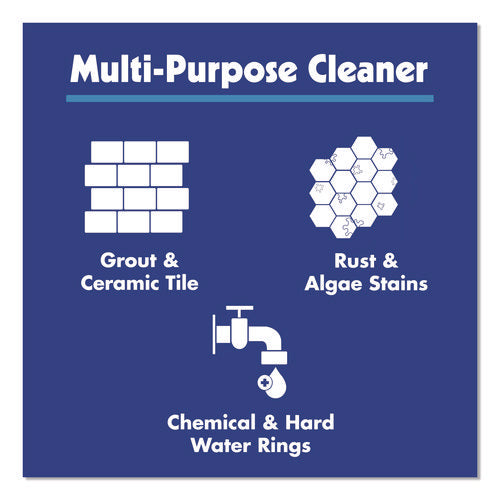 Image of Pumie® Tile and Concrete Cleaner, 6 x 1.5, Gray, 12/Carton