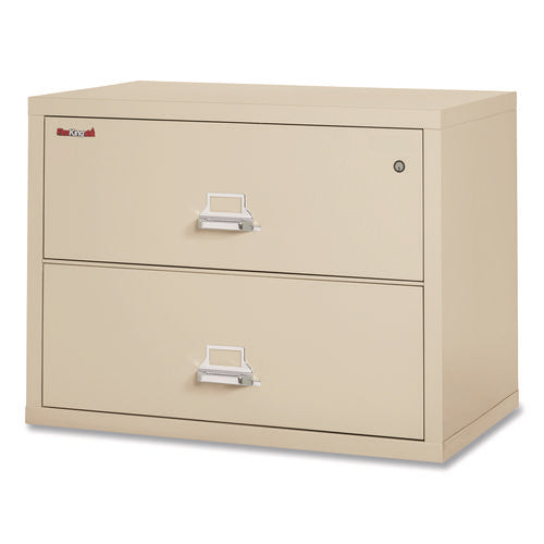 Image of FireKing® Insulated Lateral File, 2 Legal/letter-Size File Drawers, Parchment, 37.5" X 22.13" X 27.75"