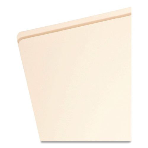 Image of Smead Top Tab File Folders with Inside Pocket, Straight Tabs, Letter Size, Manila, 50/Box