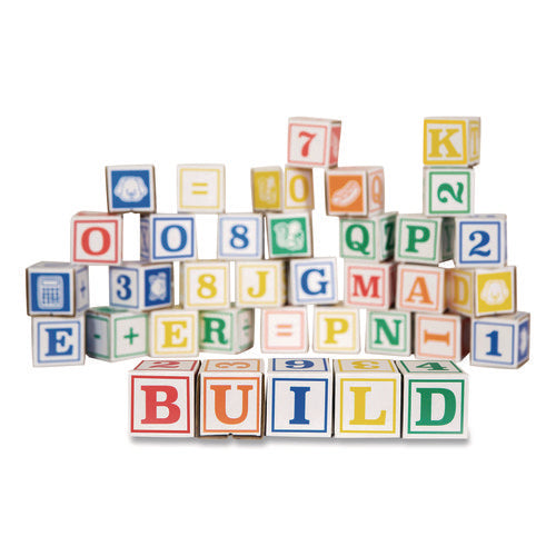 Image of Bankers Box® At Play 123 ABC Learning Blocks, Corrugated Board, Assorted, 50/Pack
