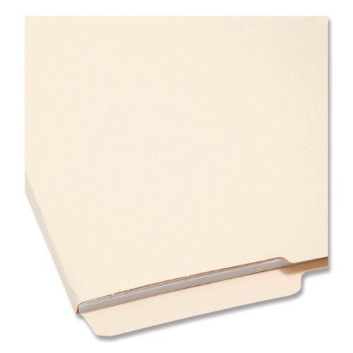 Image of Smead Heavyweight Manila End Tab Folders, 9" High Front, 1/2-Cut Tabs: Bottom, Letter Size, 0.75" Expansion, Manila, 100/Box