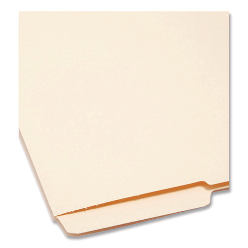 Image of Smead Heavyweight Manila End Tab Folders, 9" High Front, 1/2-Cut Tabs: Bottom, Letter Size, 0.75" Expansion, Manila, 100/Box