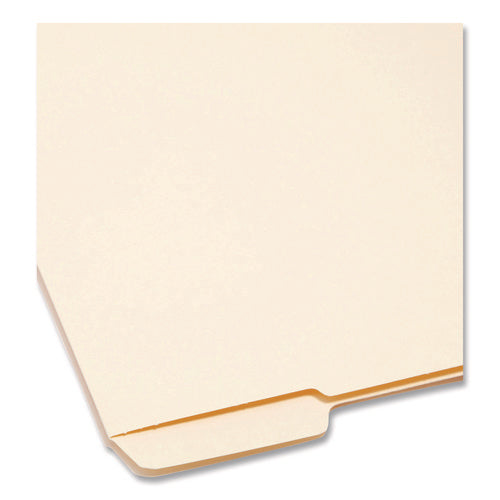 Image of Smead End Tab File Folder, 1/3-Cut Tabs: Assorted, Letter Size, 0.75" Expansion, Manila, 100/Box