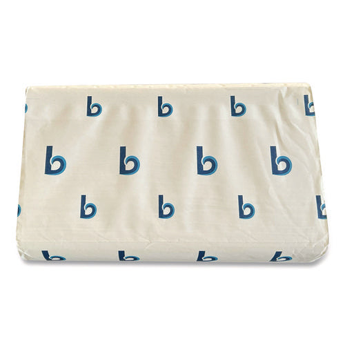 Image of Boardwalk® Structured Multifold Towels, 1-Ply, 9 x 9.5, White, 250/Pack, 16 Packs/Carton