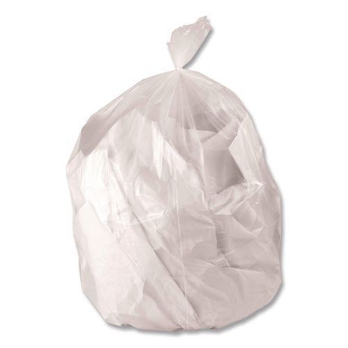 Image of Heritage Linear Low-Density Can Liners, 33 gal, 0.65 mil, 33 x 39, Clear, Roll, 250/Carton
