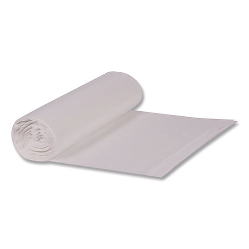 Image of Heritage Linear Low-Density Can Liners, 33 gal, 0.65 mil, 33 x 39, Clear, Roll, 250/Carton
