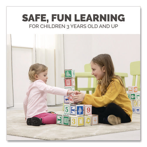 Image of Bankers Box® At Play 123 ABC Learning Blocks, Corrugated Board, Assorted, 50/Pack