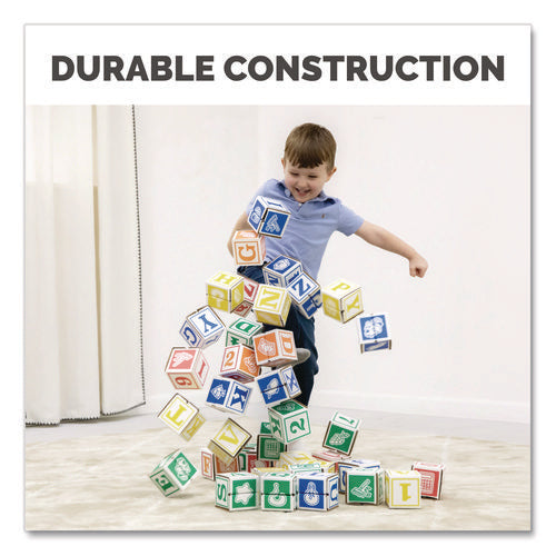 Image of Bankers Box® At Play 123 ABC Learning Blocks, Corrugated Board, Assorted, 50/Pack