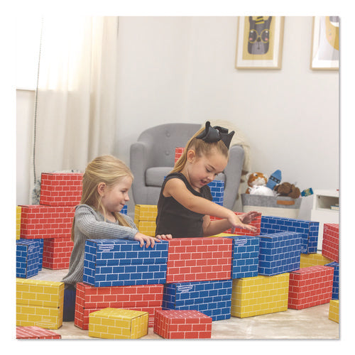 Image of Bankers Box® At Play Cardboard Building Block, Corrugated Board, Assorted, 40/Pack