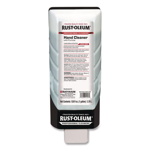 Image of Rust-Oleum® Professional Hand Cleaner With Pumice, Lemon Scent, 1 gal, 4/Carton