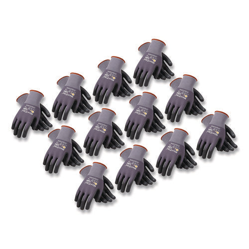 Image of MaxiFlex® Endurance Seamless Knit Nylon Gloves, X-Large, Gray/black, 12 Pairs