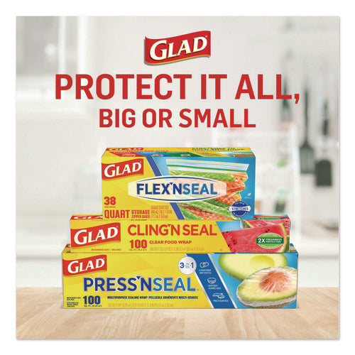 Image of Glad® Cling'N Seal Plastic Food Wrap, 200 sq ft