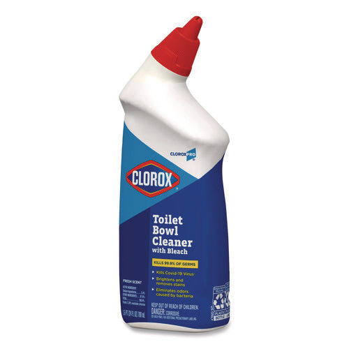 Image of Clorox® Toilet Bowl Cleaner With Bleach, Fresh Scent, 24 Oz Bottle, 12/carton