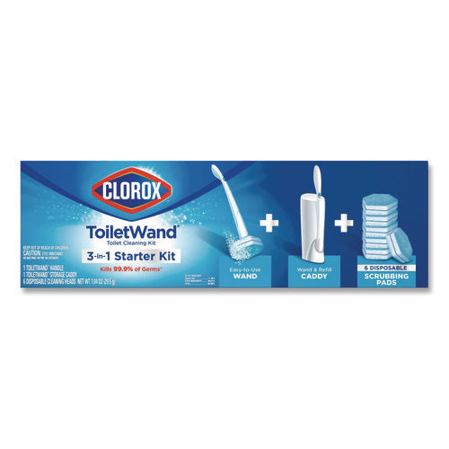 Image of Clorox® Toiletwand Disposable Toilet Cleaning System: Handle, Caddy And Refills, White