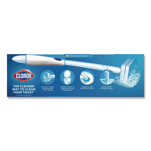 Image of Clorox® Toiletwand Disposable Toilet Cleaning System: Handle, Caddy And Refills, White