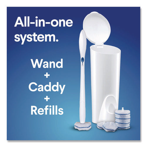 Image of Clorox® Toiletwand Disposable Toilet Cleaning System: Handle, Caddy And Refills, White