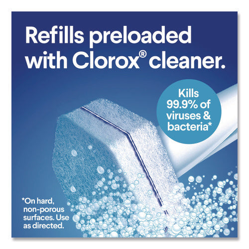 Image of Clorox® Toiletwand Disposable Toilet Cleaning System: Handle, Caddy And Refills, White, 6/Carton