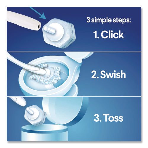 Image of Clorox® Toiletwand Disposable Toilet Cleaning System: Handle, Caddy And Refills, White, 6/Carton