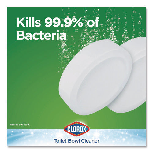 Image of Clorox® Ultra Clean Toilet Tablets Bleach, 3.5 oz Tablet, 2/Pack, 6 Packs/Carton