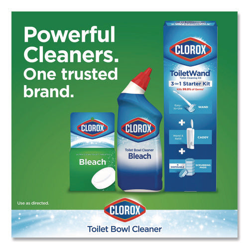 Image of Clorox® Ultra Clean Toilet Tablets Bleach, 3.5 oz Tablet, 2/Pack, 6 Packs/Carton