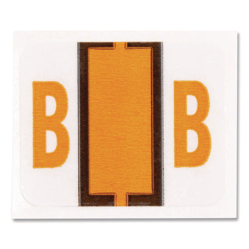 Image of Smead A-Z Color-Coded End Tab Filing Labels, B, 1 X 1.25, White, 500/roll