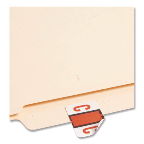 Image of Smead A-Z Color-Coded End Tab Filing Labels, C, 1 X 1.25, White, 500/roll