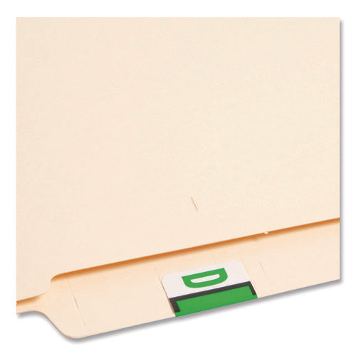 Image of Smead A-Z Color-Coded End Tab Filing Labels, D, 1 X 1.25, White, 500/roll