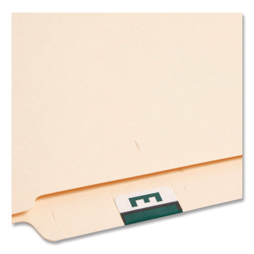 Image of Smead A-Z Color-Coded End Tab Filing Labels, E, 1 X 1.25, White, 500/roll