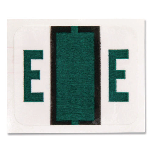 Image of Smead A-Z Color-Coded End Tab Filing Labels, E, 1 X 1.25, White, 500/roll