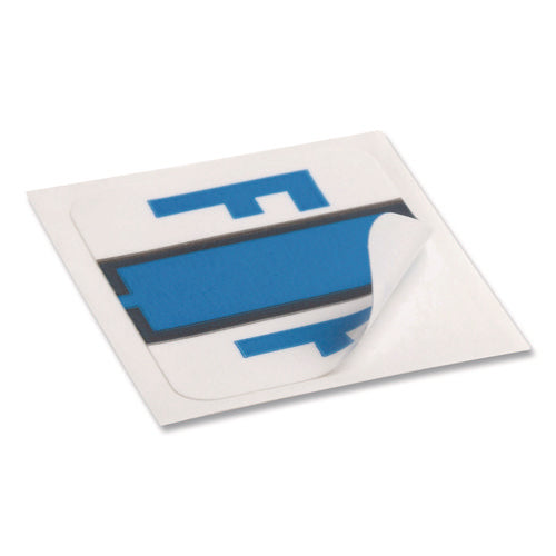 Image of Smead A-Z Color-Coded End Tab Filing Labels, F, 1 X 1.25, White, 500/roll
