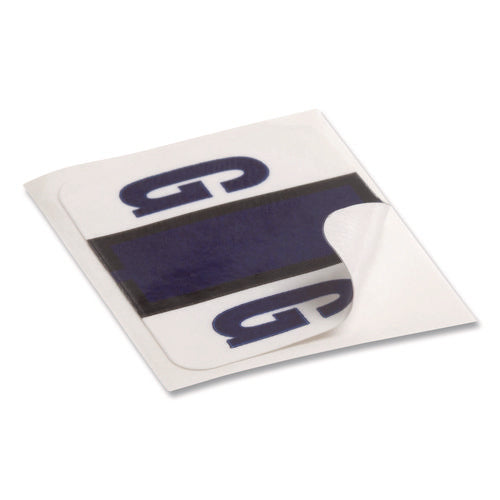 Image of Smead A-Z Color-Coded End Tab Filing Labels, G, 1 X 1.25, White, 500/roll