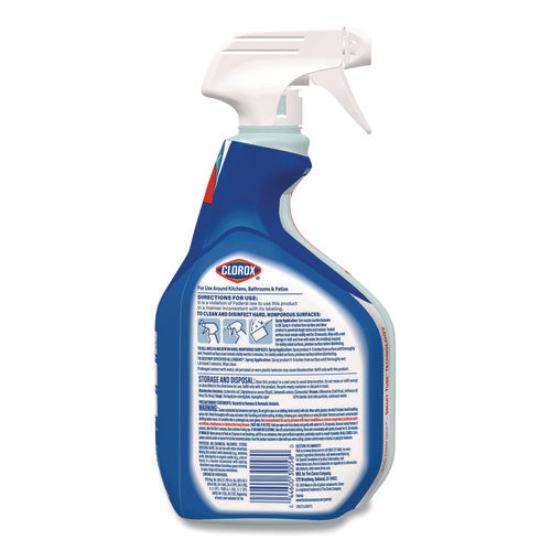 Image of Clorox® Clean-Up Multi-Surface Cleaner with Bleach, 32 oz Spray Bottle, Rain Clean Scent, 9/Carton