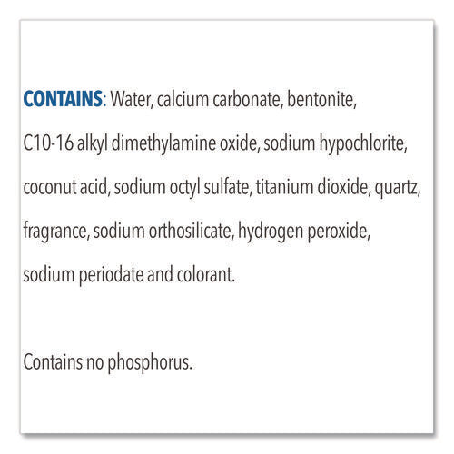Image of Clorox® Bleach Cream Cleanser, Fresh Scent, 32 Oz Bottle, 8/carton