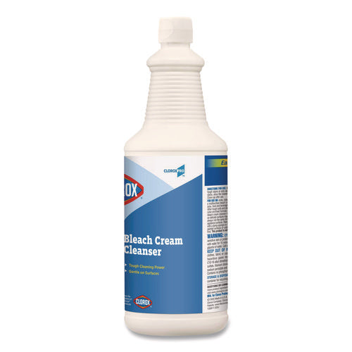 Image of Clorox® Bleach Cream Cleanser, Fresh Scent, 32 Oz Bottle, 8/carton
