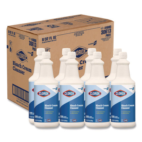Image of Clorox® Bleach Cream Cleanser, Fresh Scent, 32 Oz Bottle, 8/carton
