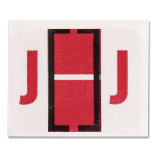 Image of Smead A-Z Color-Coded End Tab Filing Labels, J, 1 X 1.25, White, 500/roll