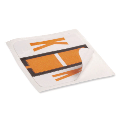 Image of Smead A-Z Color-Coded End Tab Filing Labels, K, 1 X 1.25, White, 500/roll