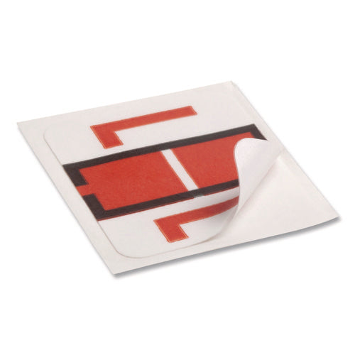 Image of Smead A-Z Color-Coded End Tab Filing Labels, L, 1 X 1.25, White, 500/roll
