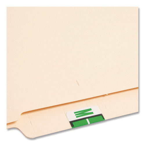Image of Smead A-Z Color-Coded End Tab Filing Labels, M, 1 X 1.25, White, 500/roll