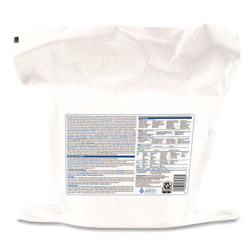 Image of Clorox Healthcare® Hydrogen Peroxide Cleaner Disinfectant Wipes, 12 x 11, Unscented, White, 185/Pack, 2 Packs/Carton