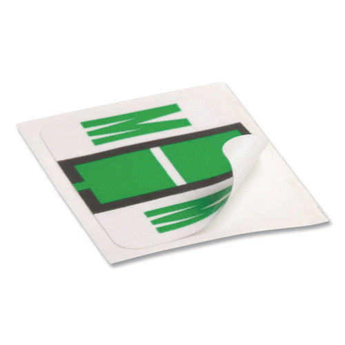 Image of Smead A-Z Color-Coded End Tab Filing Labels, M, 1 X 1.25, White, 500/roll