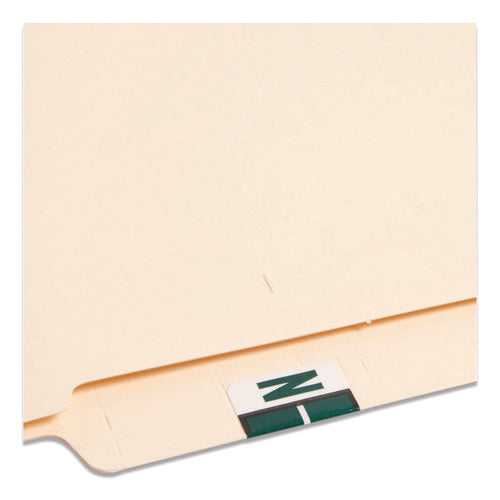 Image of Smead A-Z Color-Coded End Tab Filing Labels, N, 1 X 1.25, White, 500/roll
