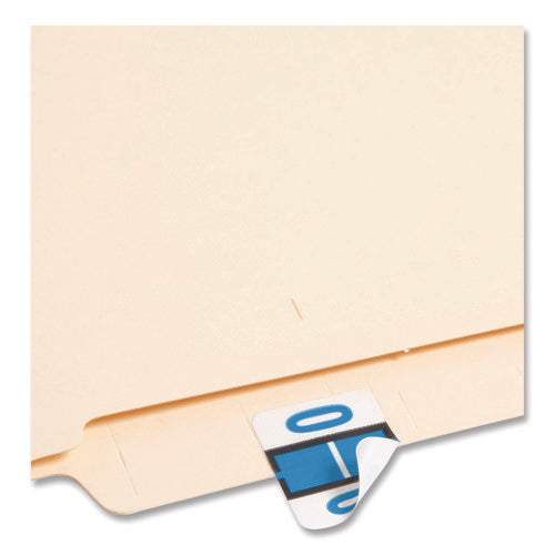 Image of Smead A-Z Color-Coded End Tab Filing Labels, O, 1 X 1.25, White, 500/roll