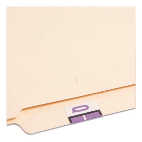 Image of Smead A-Z Color-Coded End Tab Filing Labels, Q, 1 X 1.25, White, 500/roll