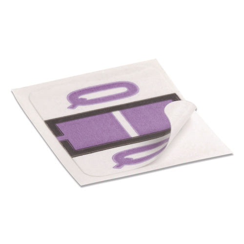 Image of Smead A-Z Color-Coded End Tab Filing Labels, Q, 1 X 1.25, White, 500/roll