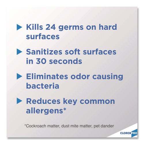 Image of Clorox® 4-In-One Disinfectant And Sanitizer, Citrus, 14 Oz Aerosol Spray, 12/carton