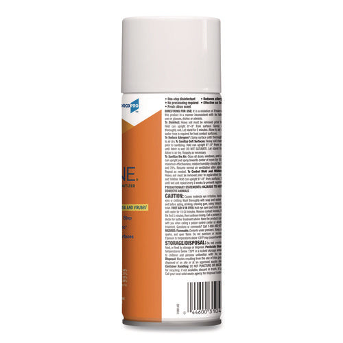 Image of Clorox® 4-In-One Disinfectant And Sanitizer, Citrus, 14 Oz Aerosol Spray, 12/carton