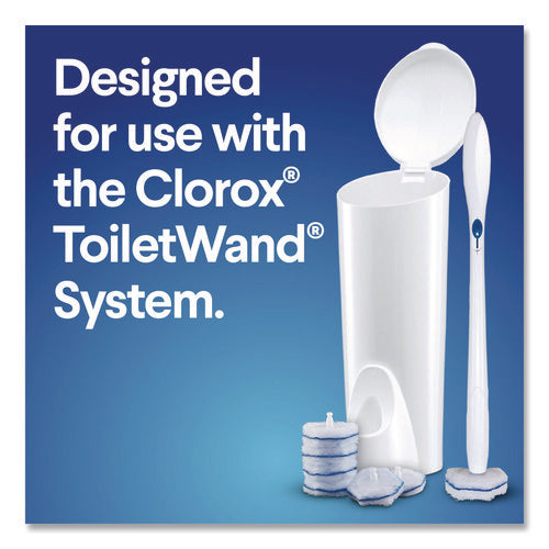 Image of Clorox® Disinfecting ToiletWand Refill Heads, Toilet Cleaning Scrubbing Pads, Blue/White, 20/Pack