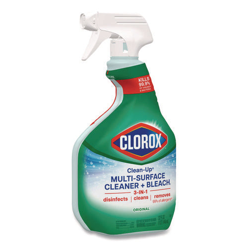 Image of Clorox® Clean-Up Multi-Surface Cleaner with Bleach, Original, 32 oz Spray Bottle, 9/Carton